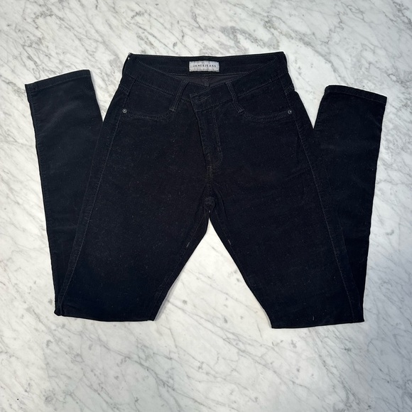 James Jeans Brand new black skiny corderoy pants size 26 us - Picture 2 of 5